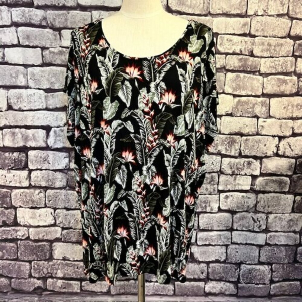 Ellos NWT Short Sleeve Scoop Neck Blouse Size 4X
